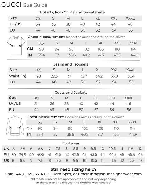 gucci shirt size guide|Gucci Conversion Size Chart – SizeChartly.